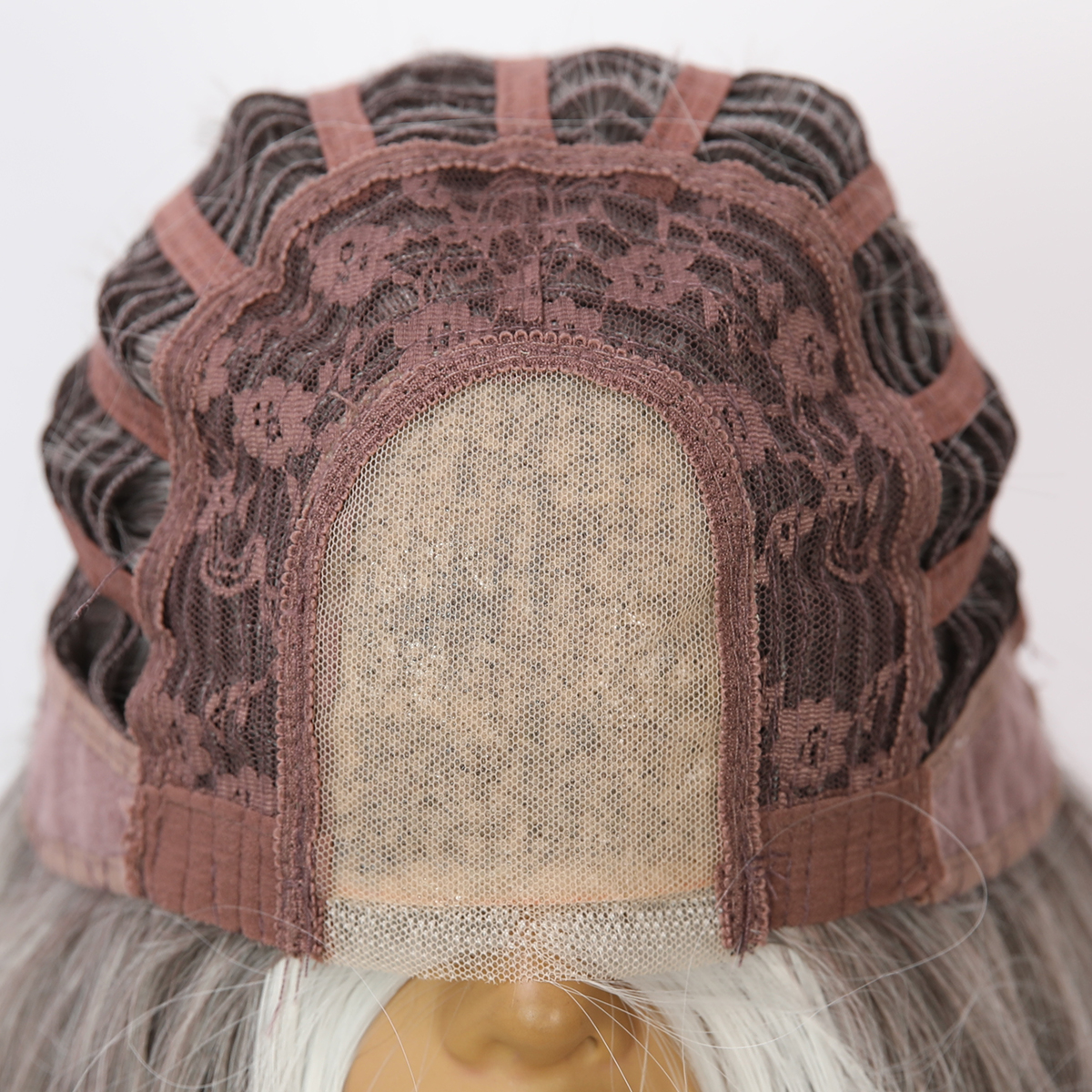 SMILCO/26Inch 1.5*6 Hybird Lace Front Highlight Gray With Platinum Long Wig/SM004/SM004-2