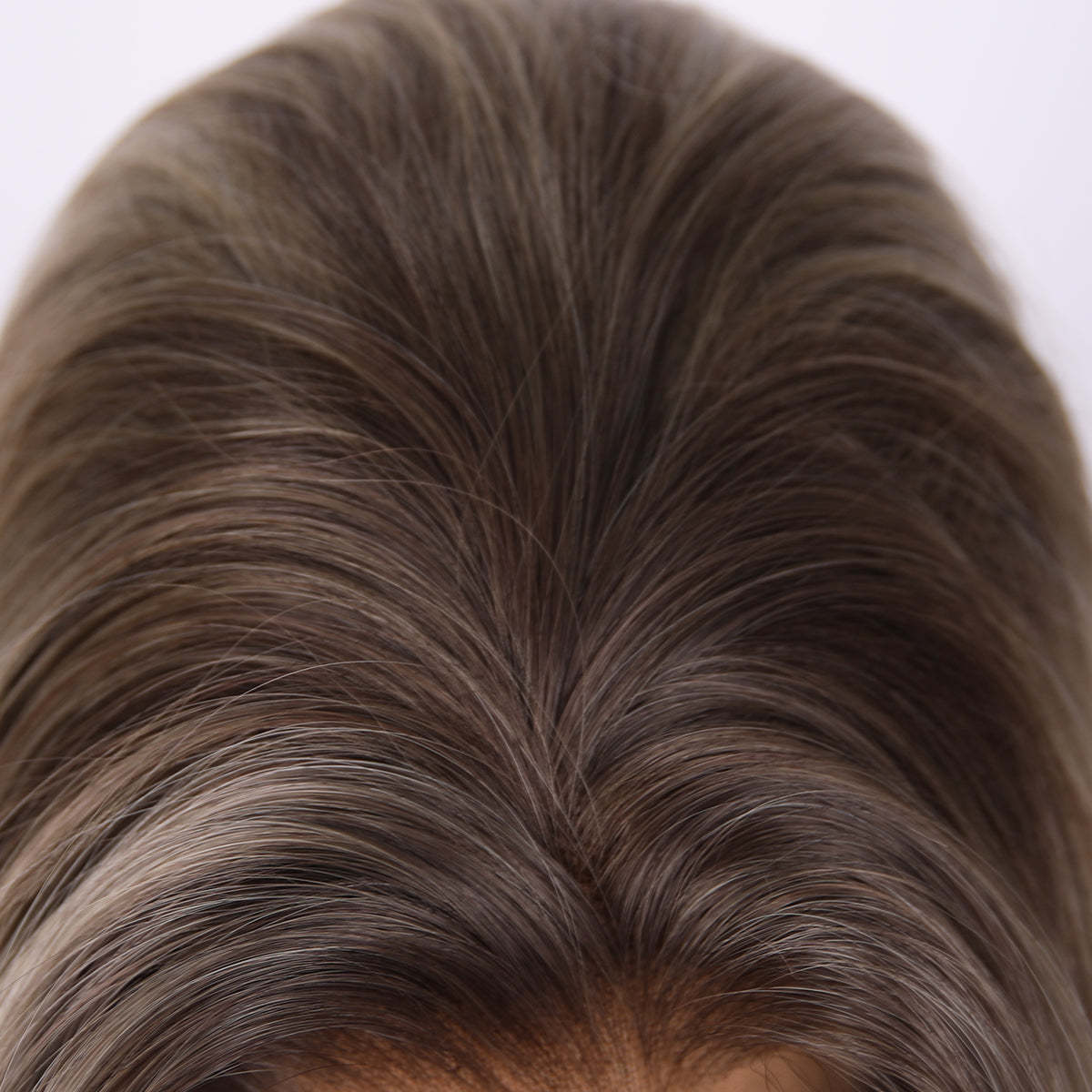 SMILCO/22Inch Ombre Brown Ash Blonde 13*4 Free Part Medium Synthetic Wig/SM9871