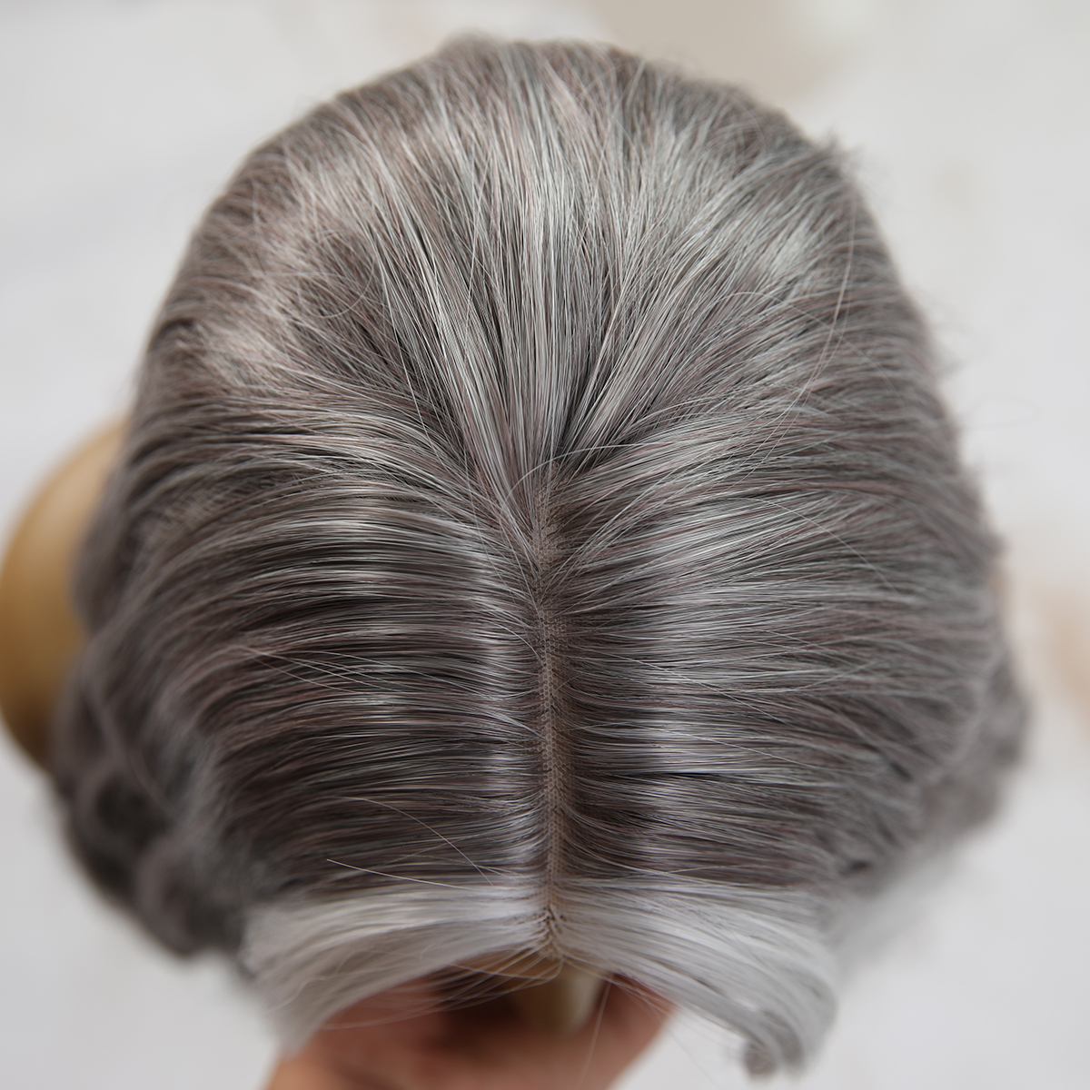 SMILCO/26Inch 1.5*6 Hybird Lace Front Highlight Gray With Platinum Long Wig/SM004/SM004-2