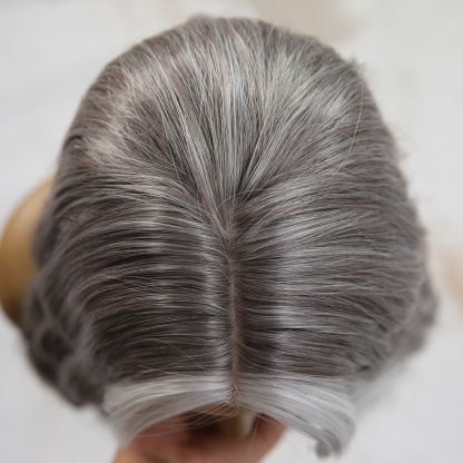 SMILCO/26Inch 1.5*6 Hybird Lace Front Highlight Gray With Platinum Long Wig/SM004/SM004-2