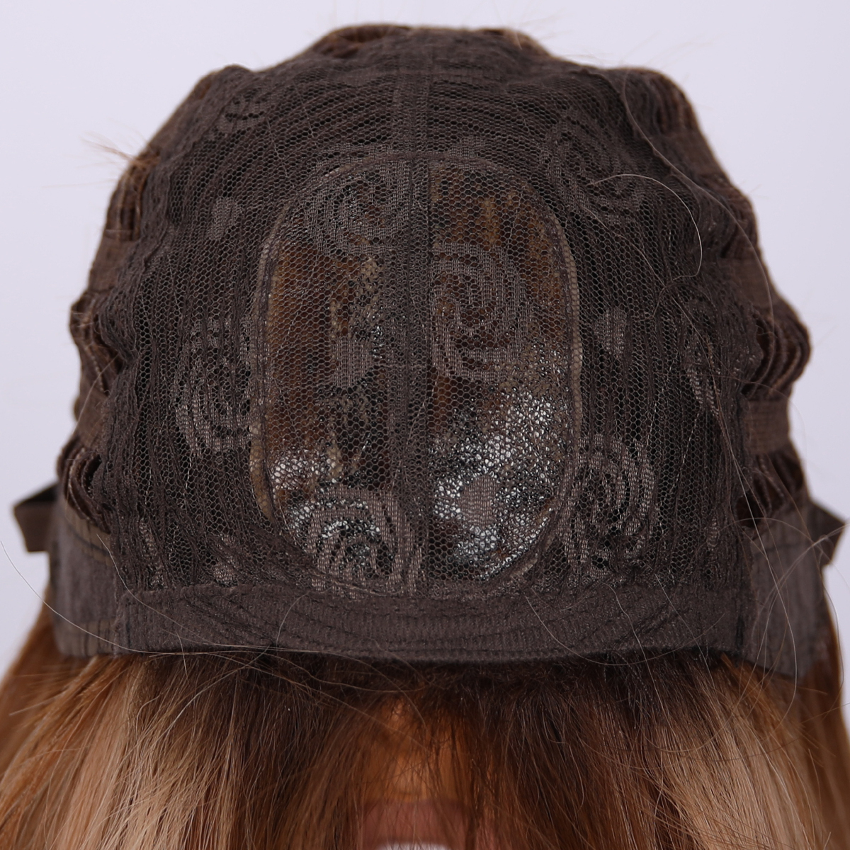 SMILCO/26Inch Highlight Brown With  Blonde Long Curly With Bangs Synthetic Wig/SM412