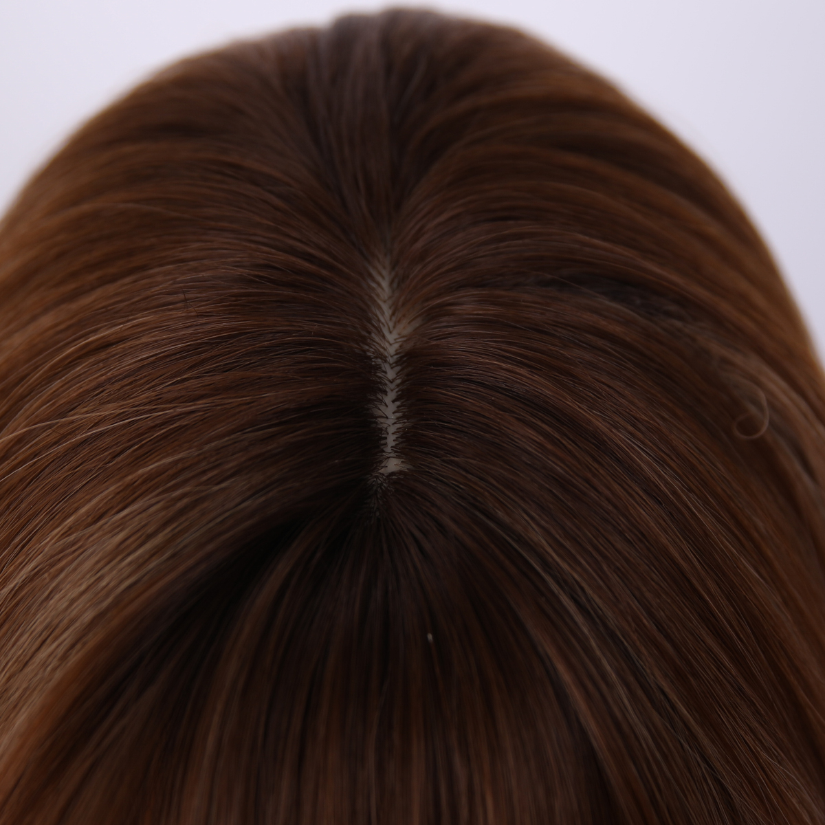 SMILCO/26Inch Highlight Brown With  Blonde Long Curly With Bangs Synthetic Wig/SM412