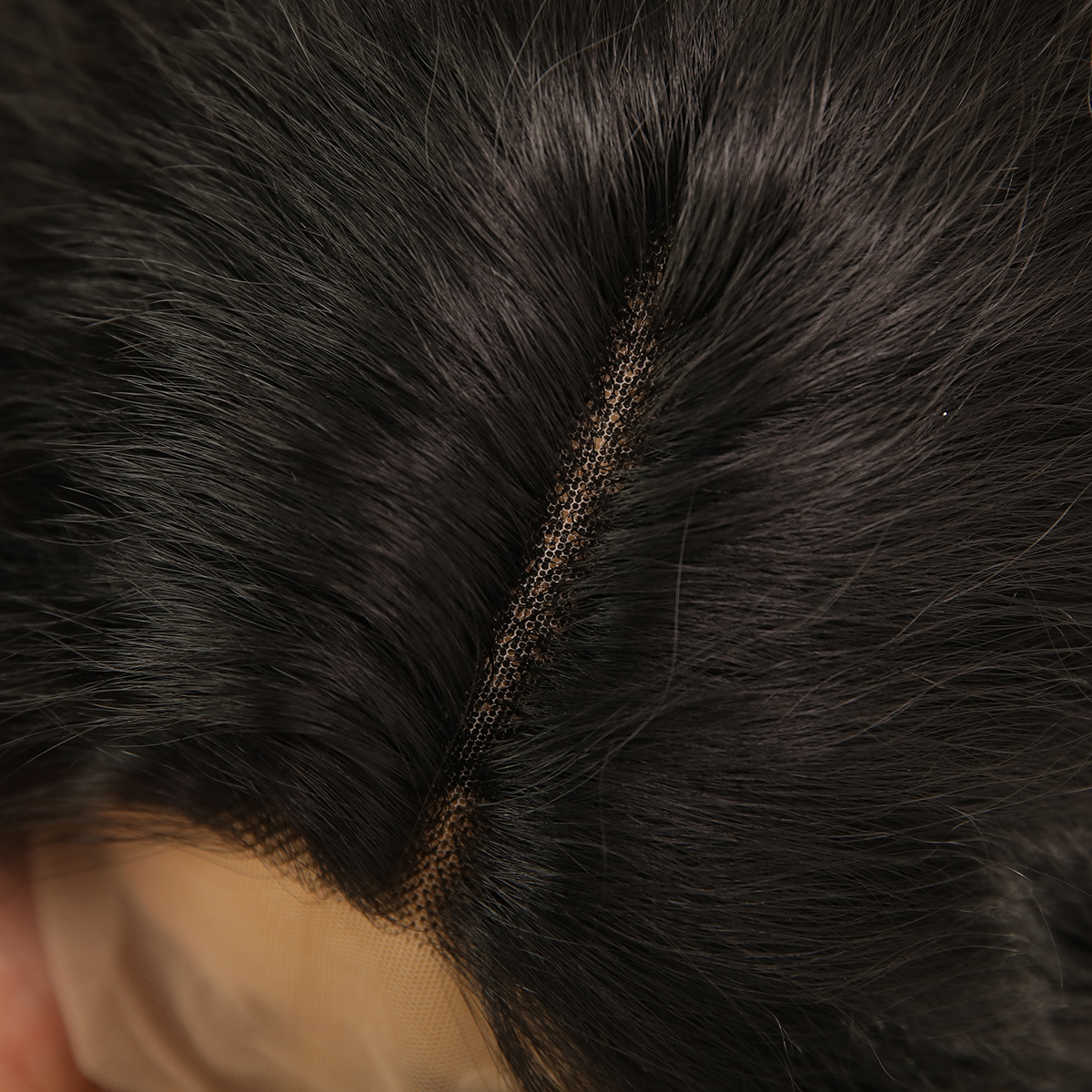 SMILCO/20Inch Dark Brown T-Part Lace Front Medium Wool Curls Synthetic Wig/SM9172