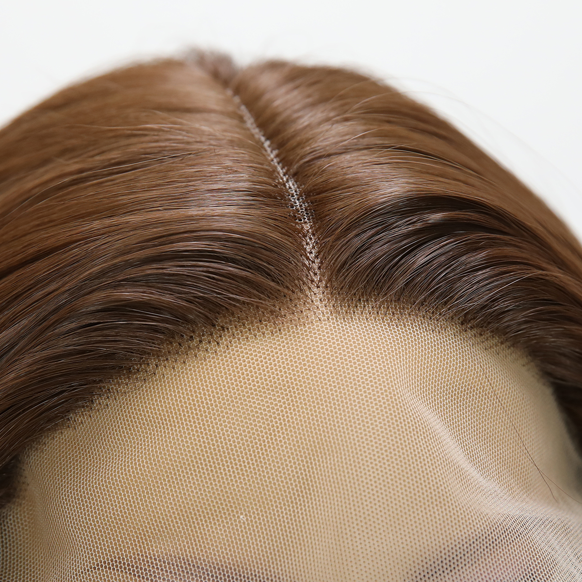 SMILCO/30Inch Highlight Brown With Blonde Long Wave T-Part Lace Front Synthetic Wig/SM9048