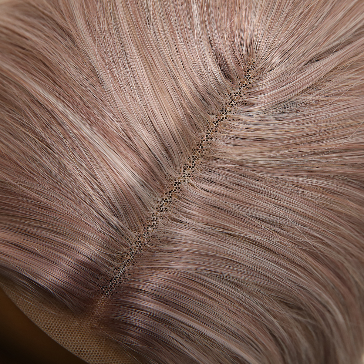 SMILCO/20Inch Light&Platnium Blonde Medium Curly T-Part Lace Front Synthetic Wig/SM9027