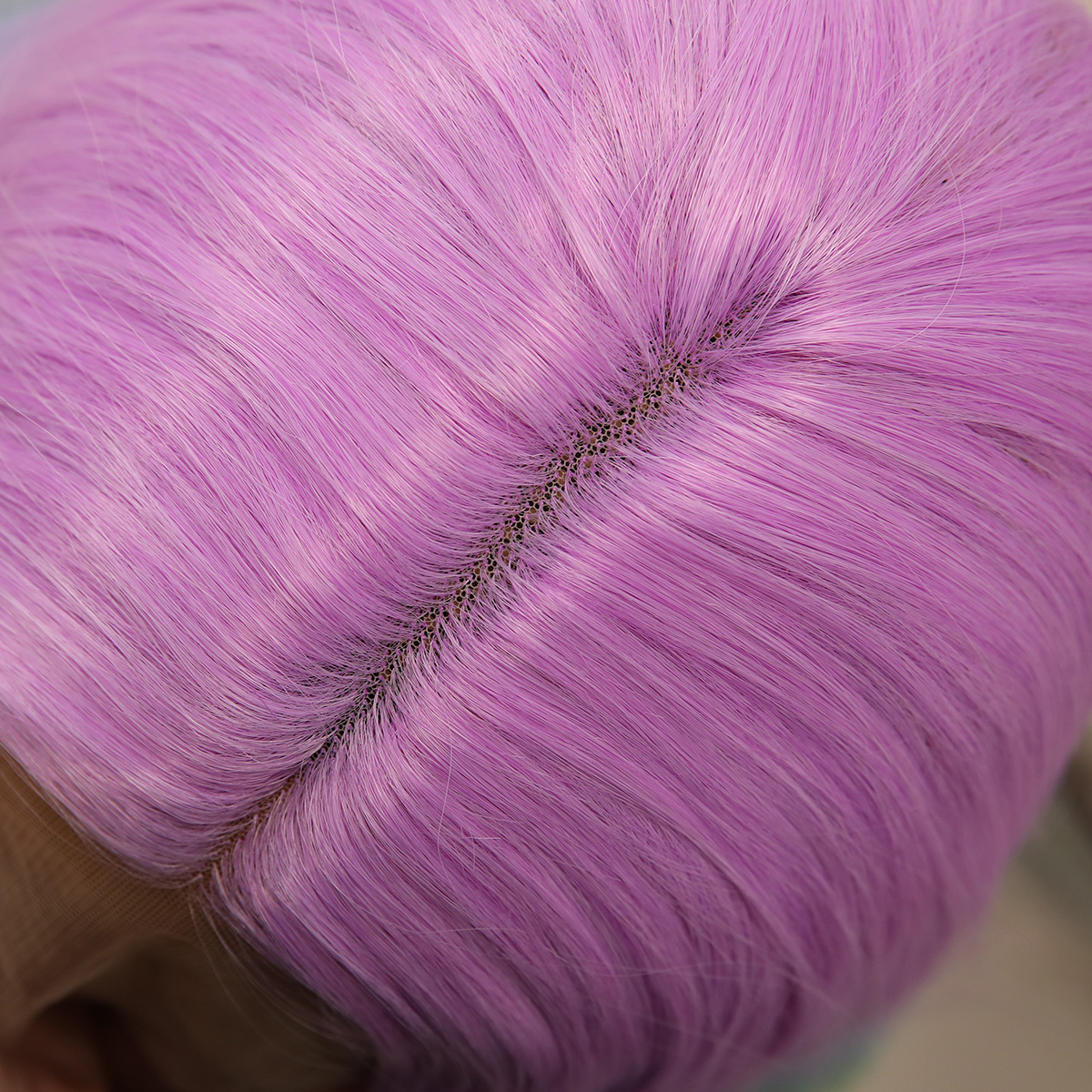 SMILCO/26Inch Rainbow Long Straight T-Part Lace Front Synthetic Wig/SM9019/SM9089