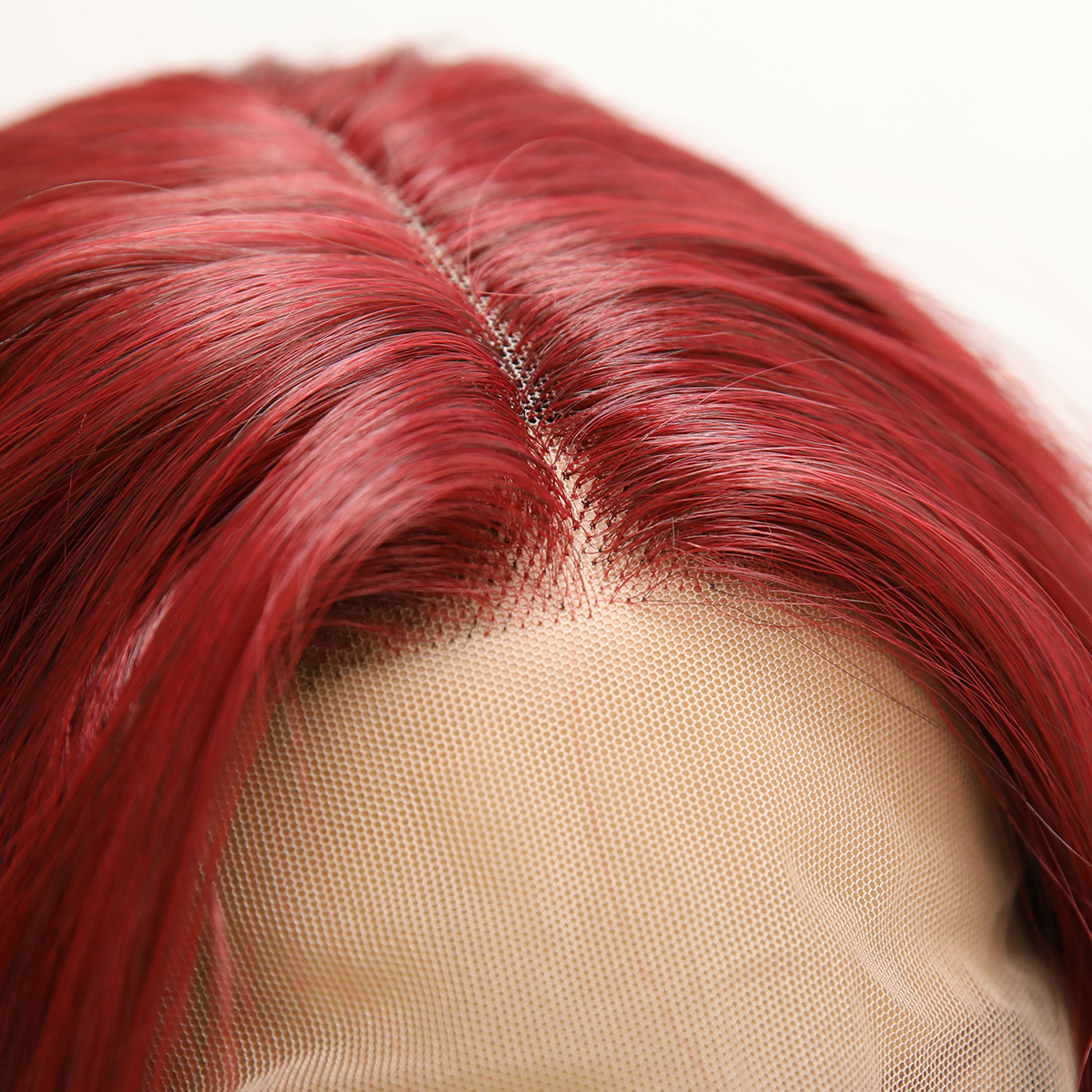 SMILCO/28Inch Cherry T-Part Lace Front Long Curly Synthetic Wig/SM9136