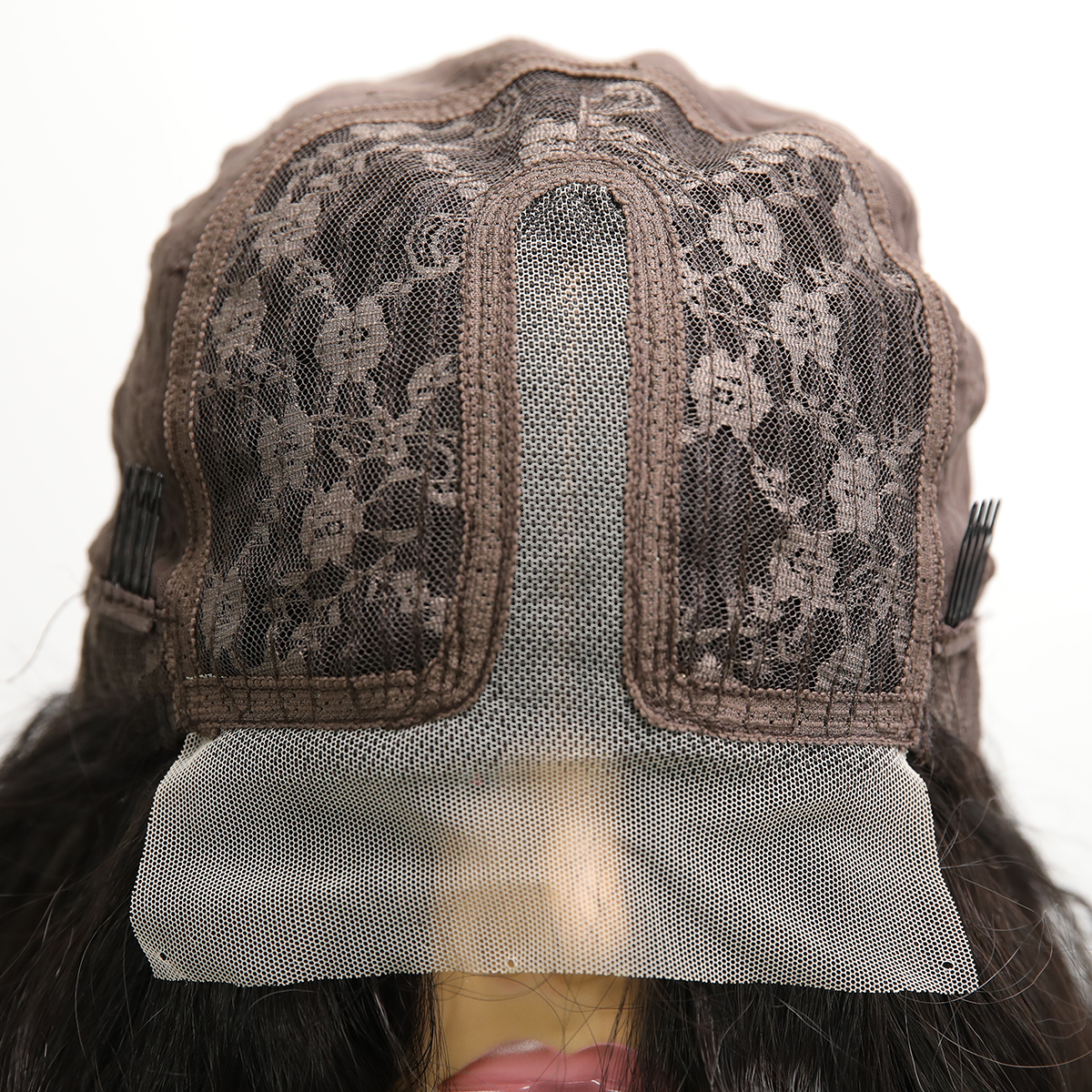 SMILCO/26Inch Dark Brown T-Part Lace Front Long Water Wave Synthetic Wig/SM9159