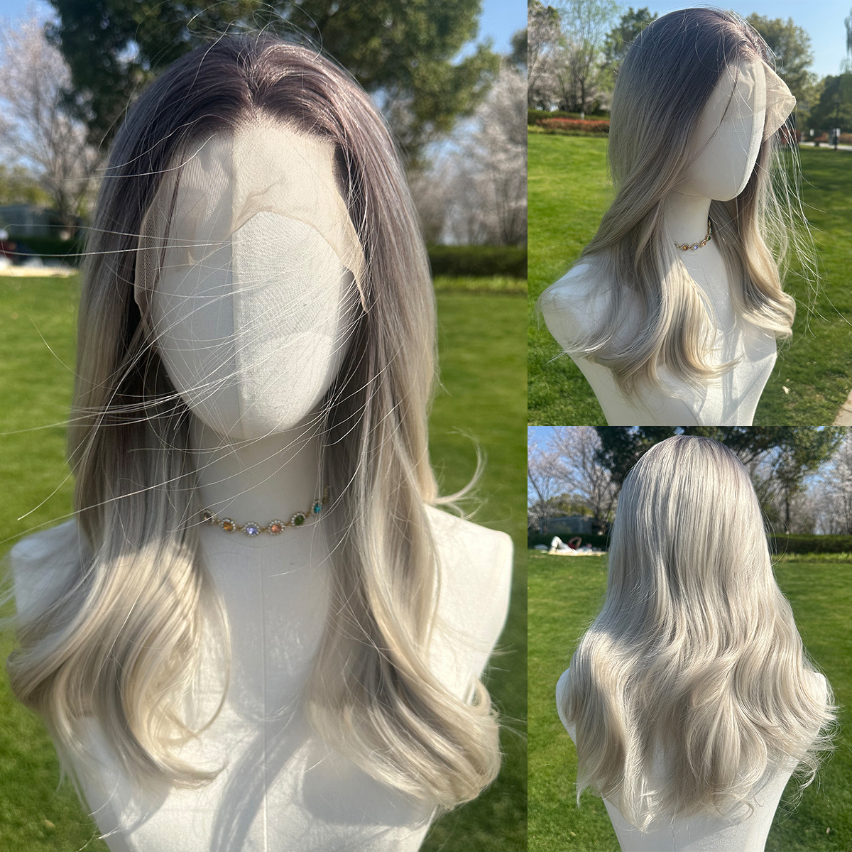 SMILCO/22Inch 13*4 Lace Front Medium Straight Synthetic Wig/SM9867/SM9