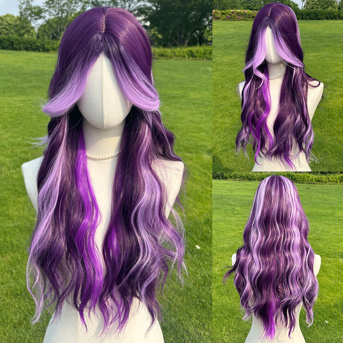 SMILCO/26Inch Highlight With Bangs Long Curly Synthetic Wig/SM5029/SM398/SM397/SM401/SM403/SM404/SM413/SM1682