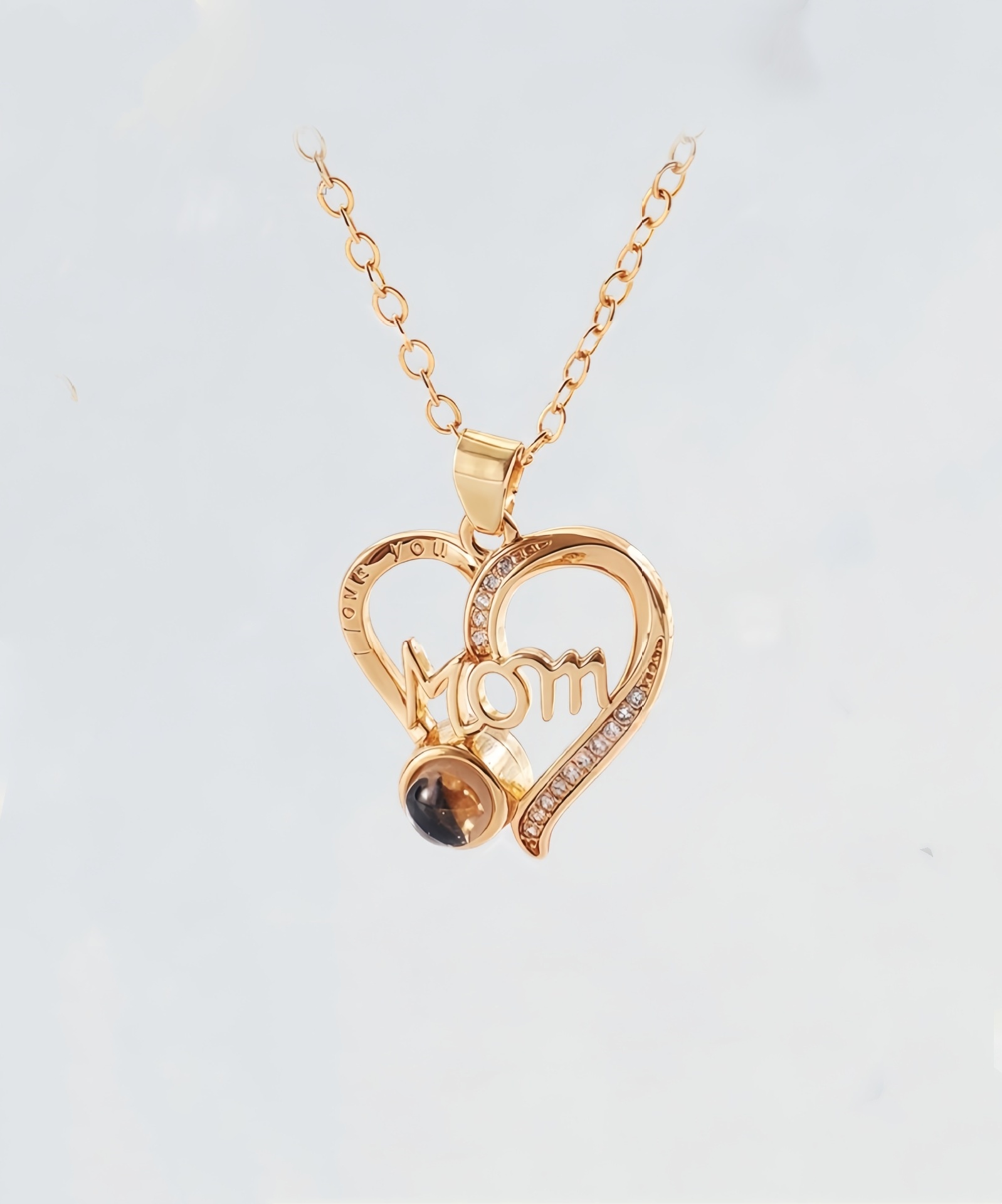 Photo Necklace - Heart Mom