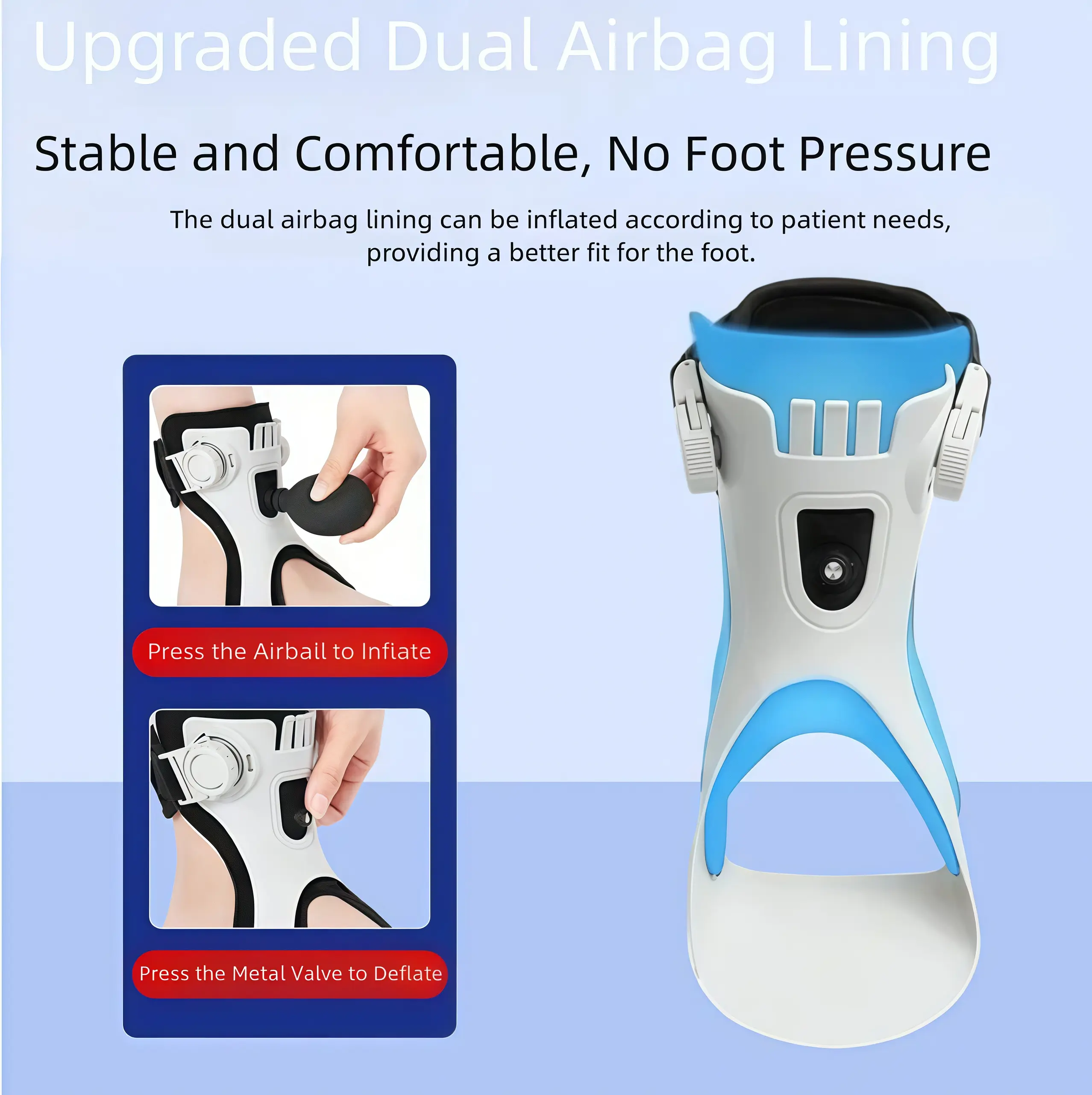 Foot drooping and inversion orthosis