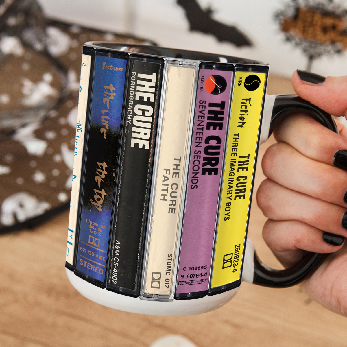 The Cure Albums Cassette Retro Collection Accent Mug
