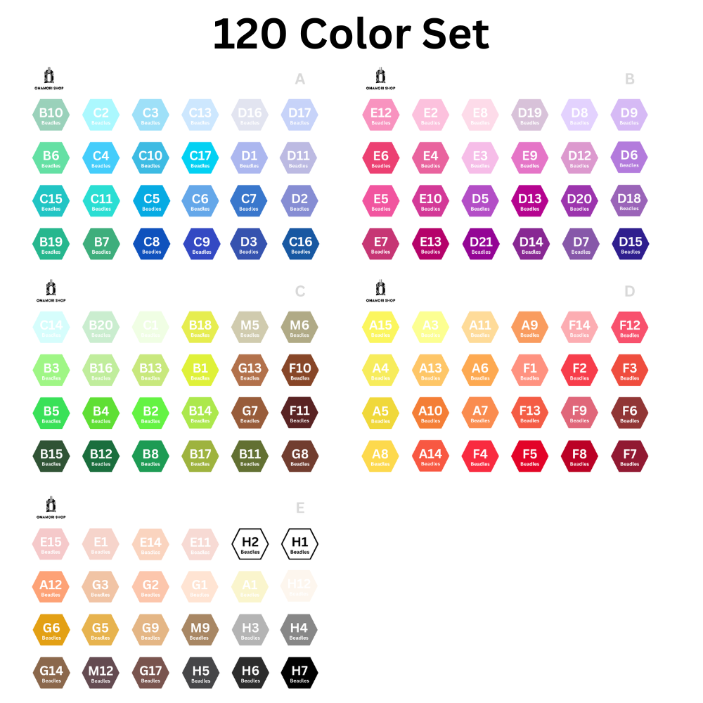 120 Colors Fuse Beads Premium Kit