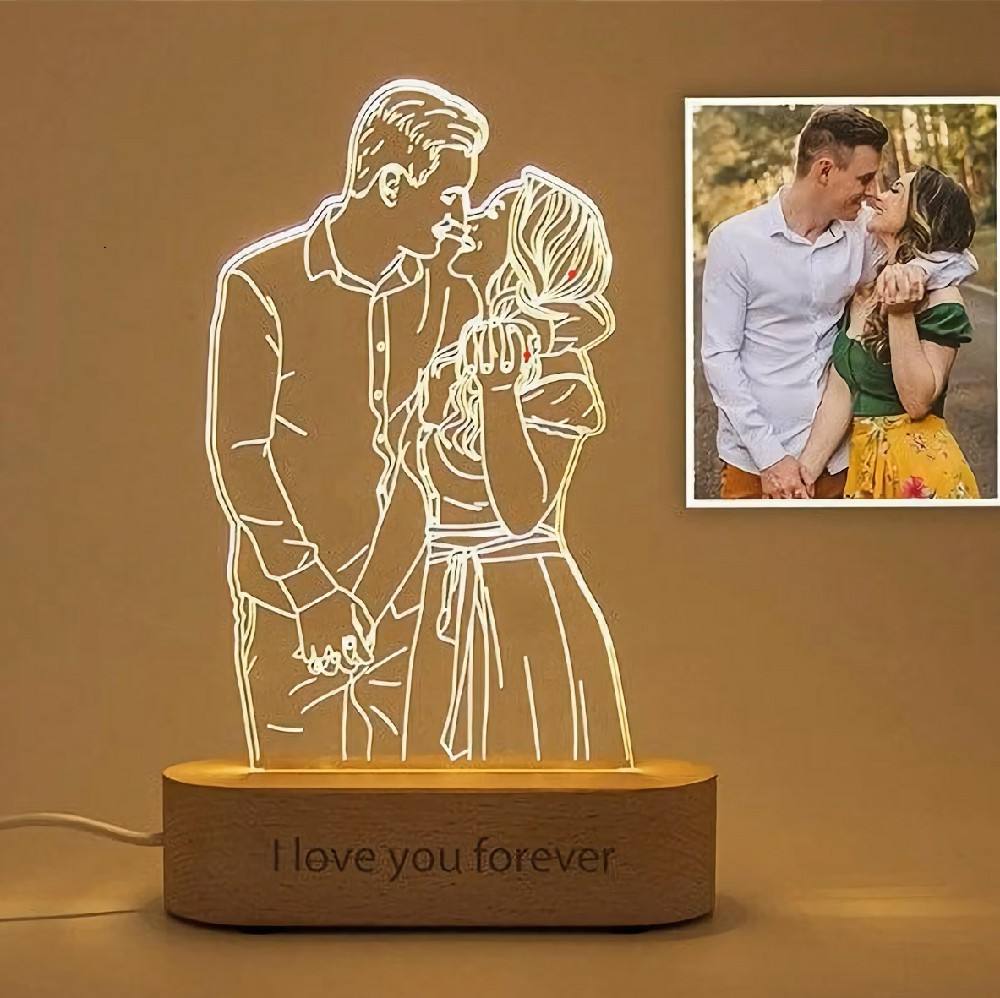 💕 LINE ART LIGHTS — Turn Your Photo Into a Glowing Memory 💕