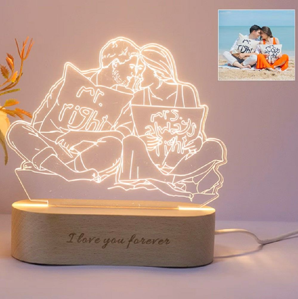 💕 LINE ART LIGHTS — Turn Your Photo Into a Glowing Memory 💕