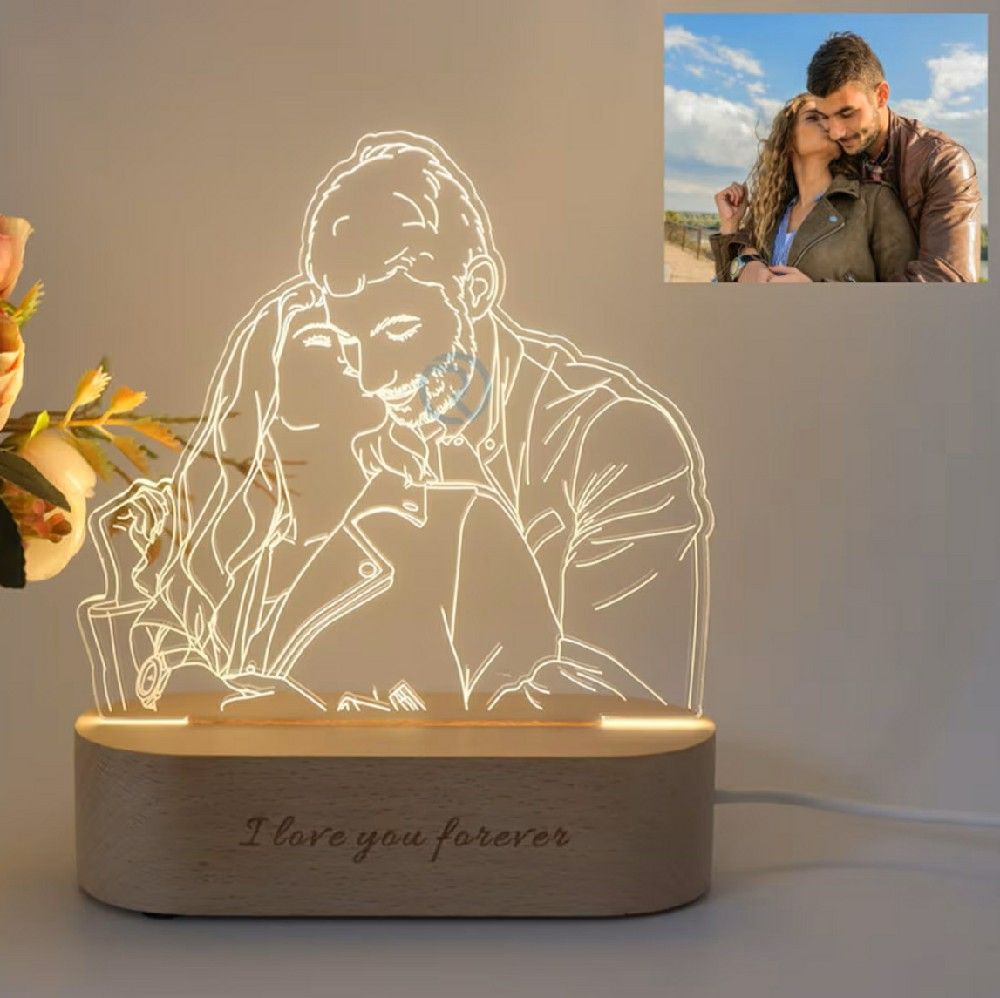 💕 LINE ART LIGHTS — Turn Your Photo Into a Glowing Memory 💕