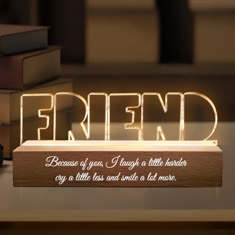 ✨Custom Friendship Photo Collage - Personalized Photo LED Night Light