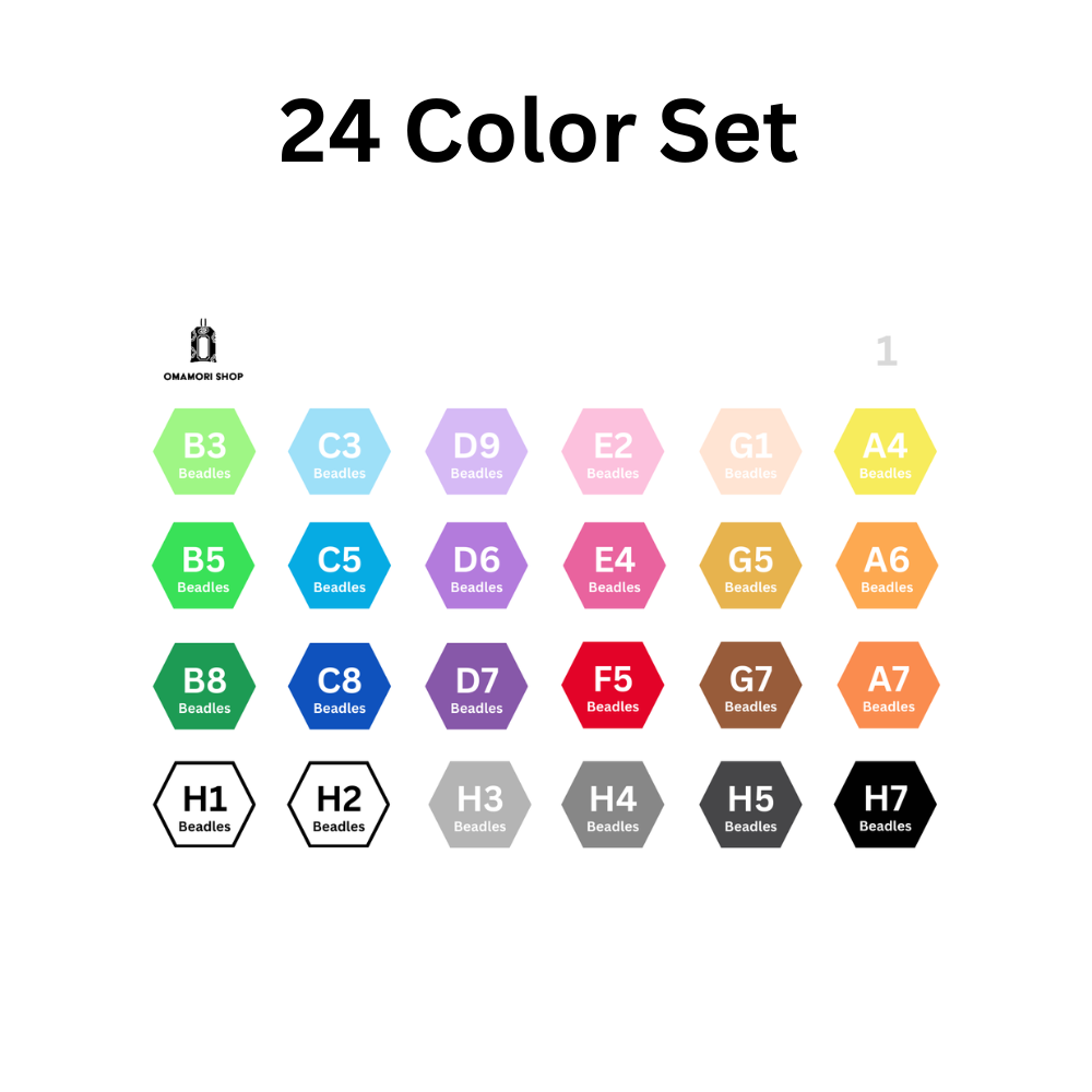 24 Colors Fuse Beads Basic Kit