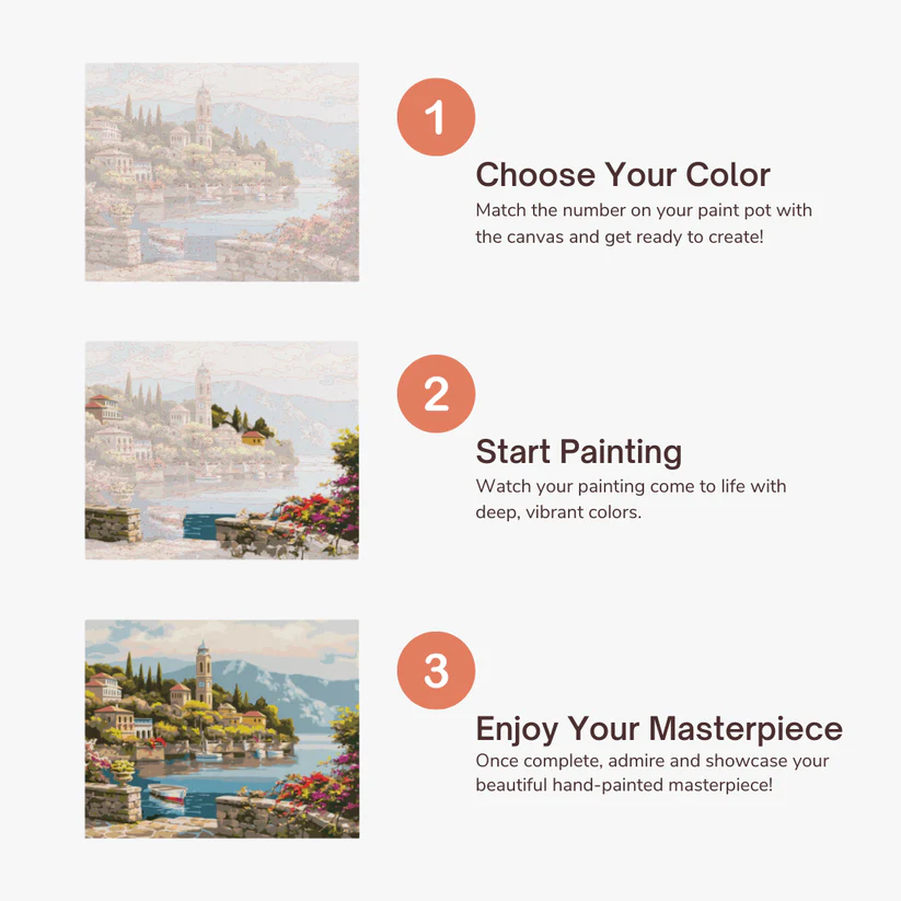 Custom Photo Color-by-Number Oil Painting