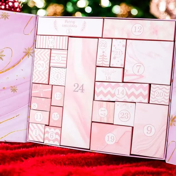 🔥🎁 24 Daily Surprises — 2025 Pink Marble Advent Calendar