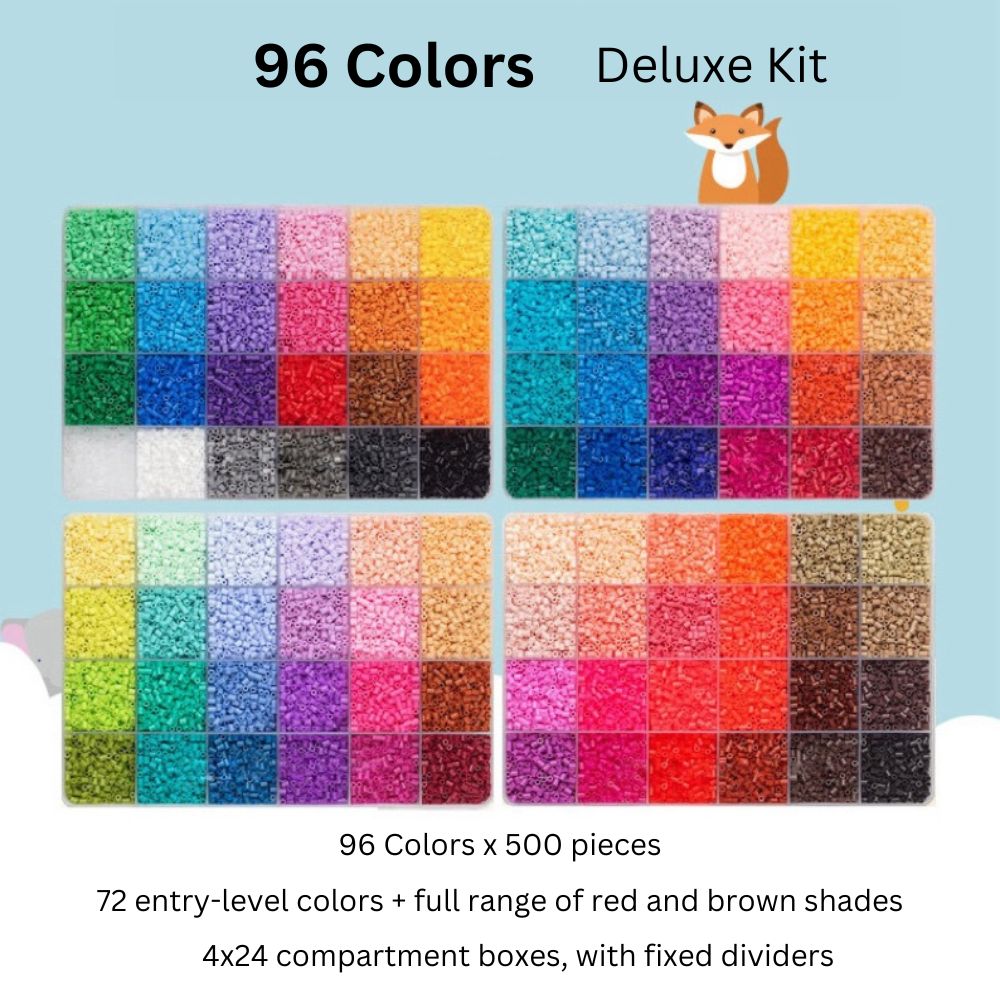 96 Colors Fuse Beads Deluxe Kit