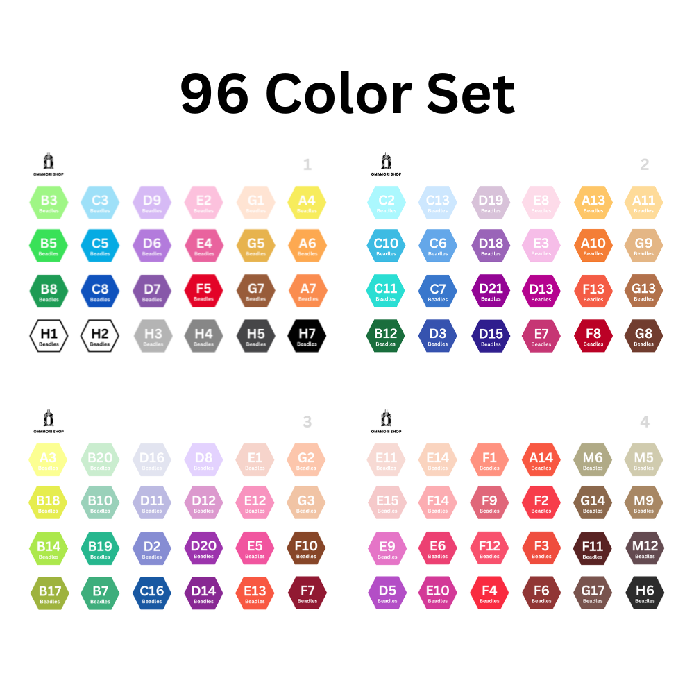 96 Colors Fuse Beads Deluxe Kit