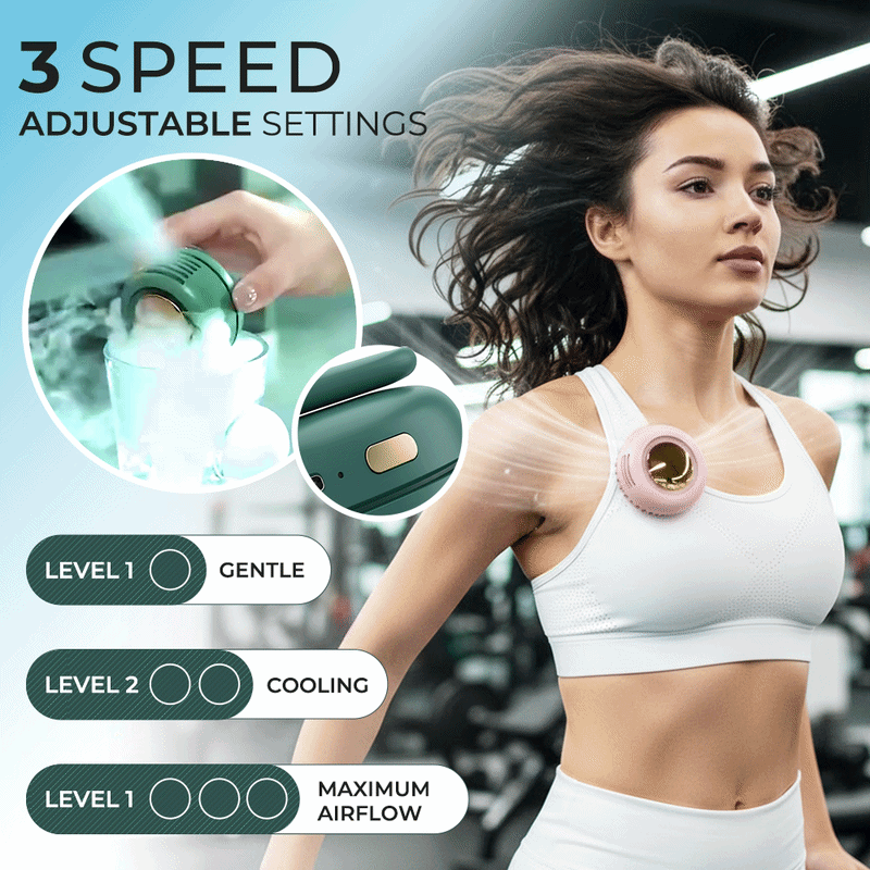 Wearable Tiny Cool Bladeless Clip Fan