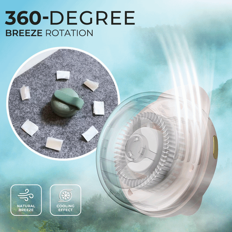 Wearable Tiny Cool Bladeless Clip Fan