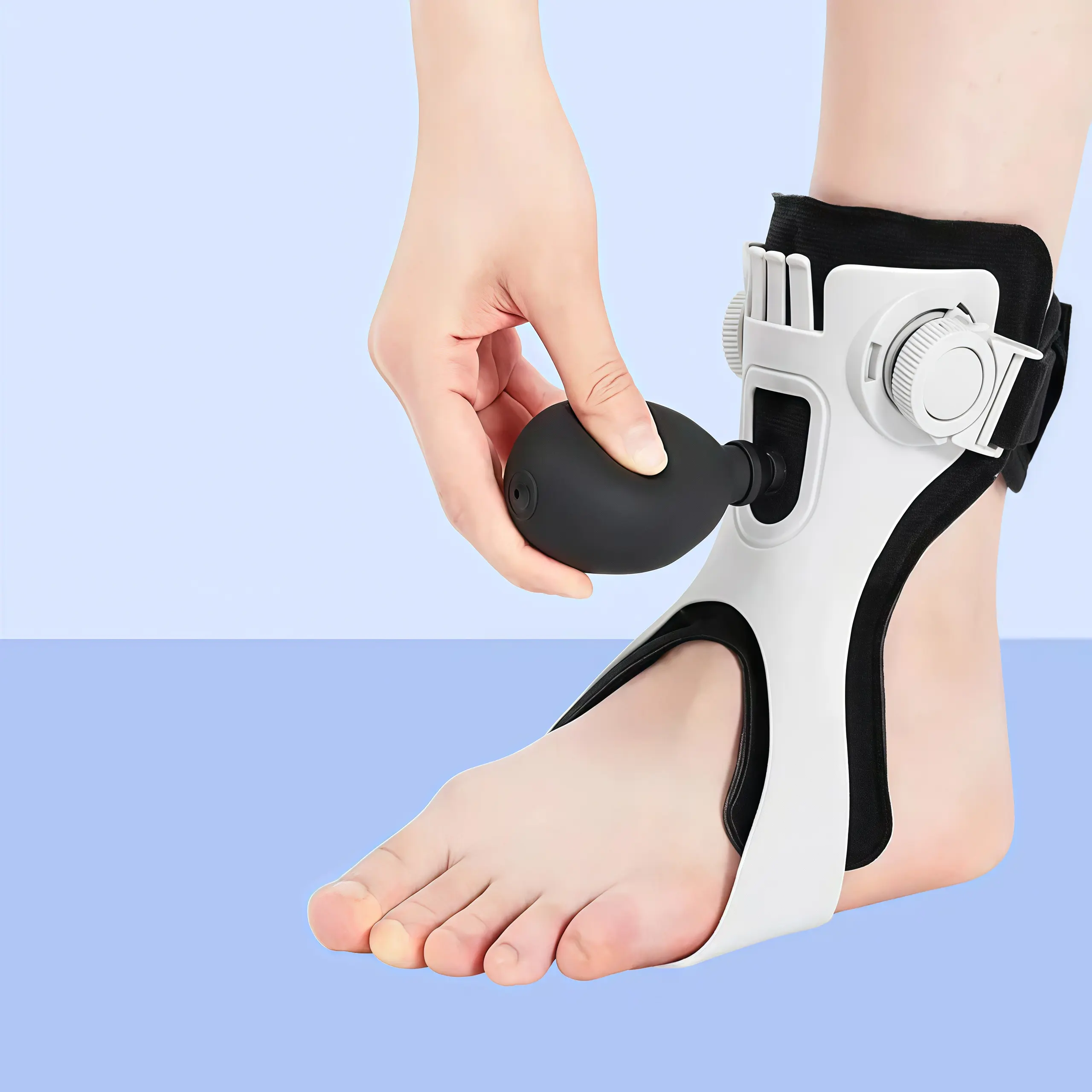 Foot drooping and inversion orthosis