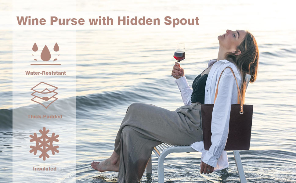 Wine Purse with Hidden Spout