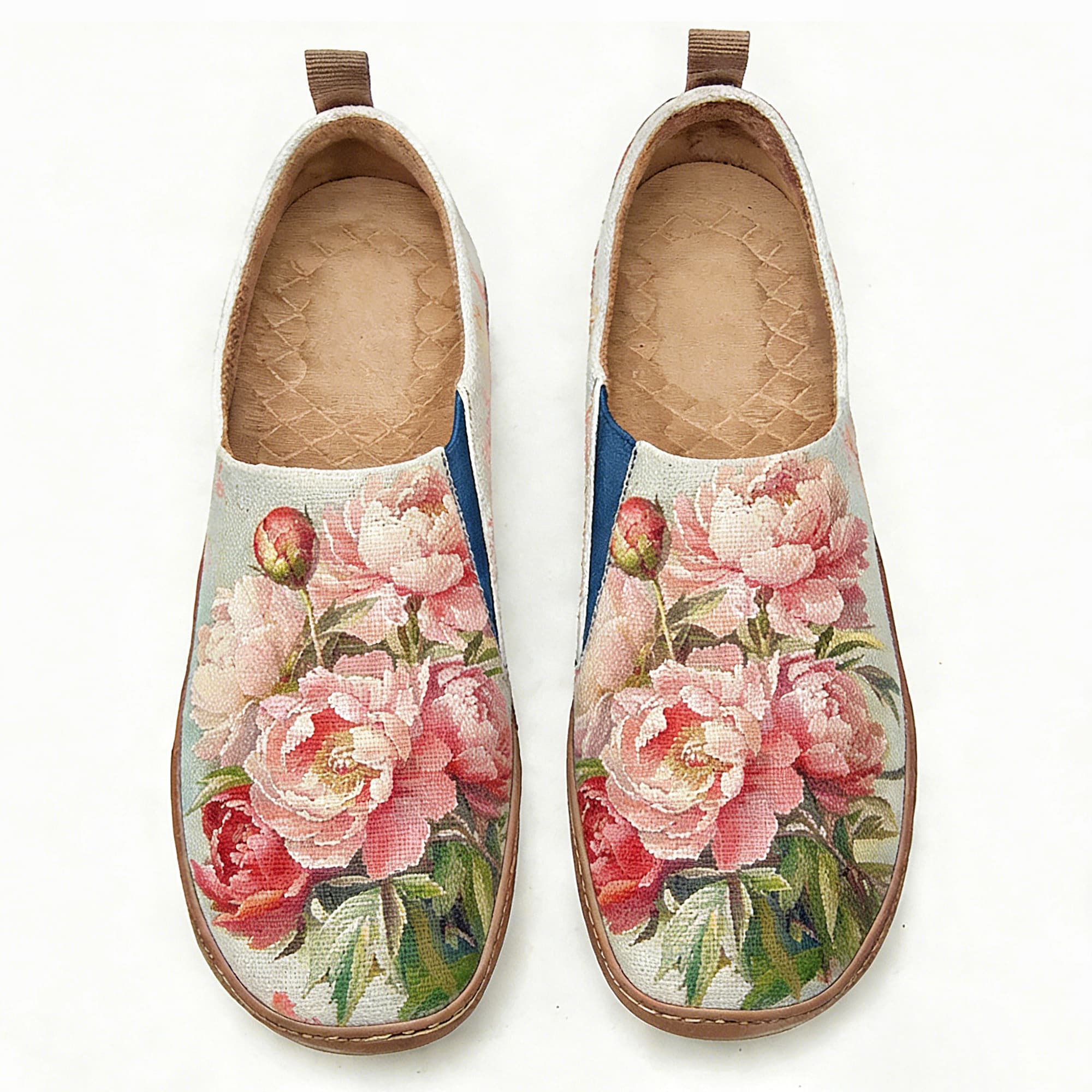 Blush Peony Garden Canvas Casual Shoes