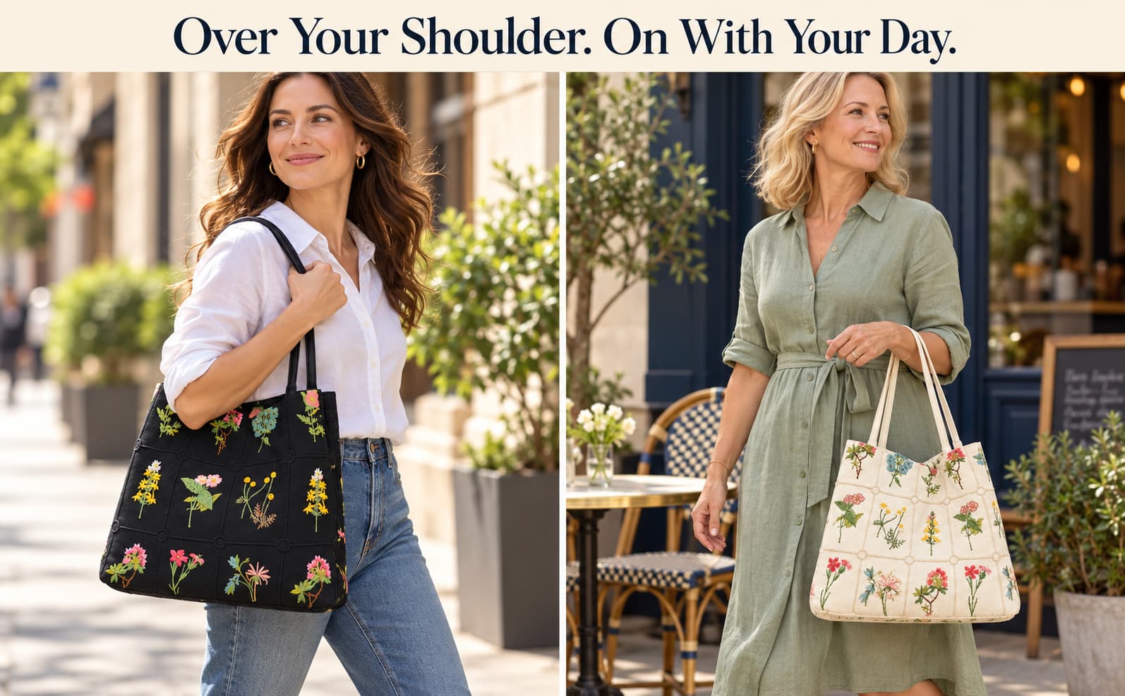 Everyday Botanical Floral Tote Bag