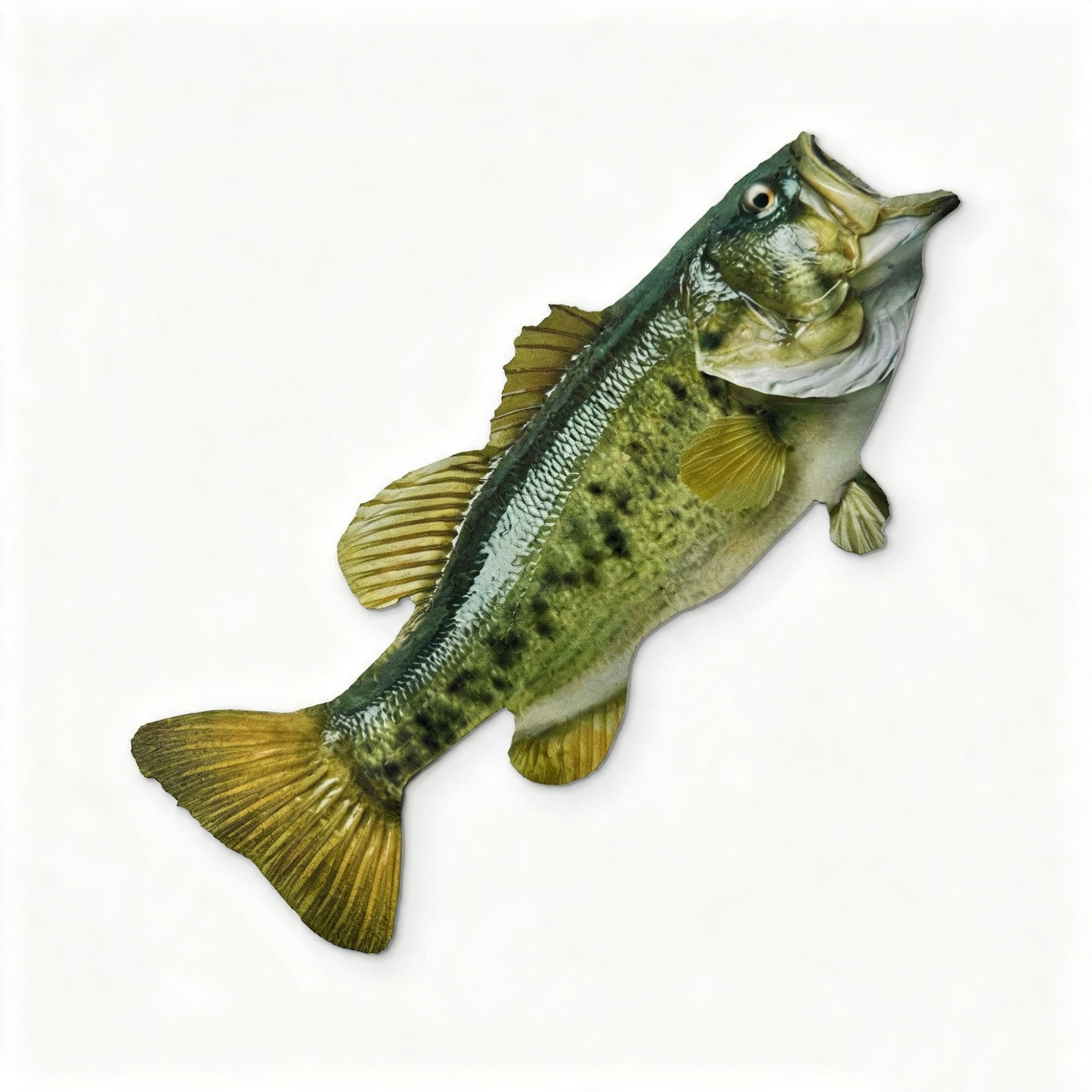 Largemouth Bass Fish Shaped Novelty Microfiber Cleaning Cloth