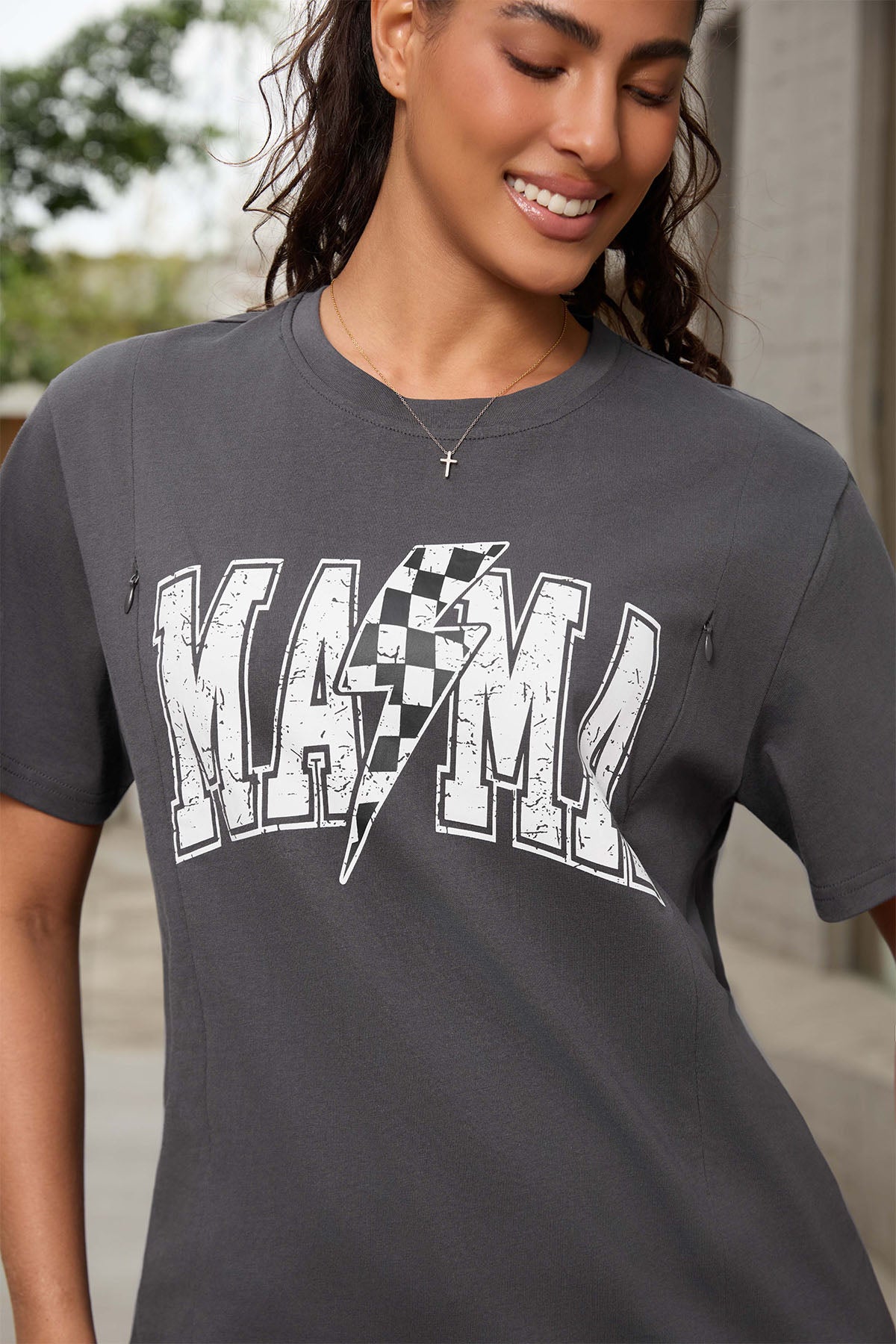 Lightning Bolt Mama Nursing Tee
