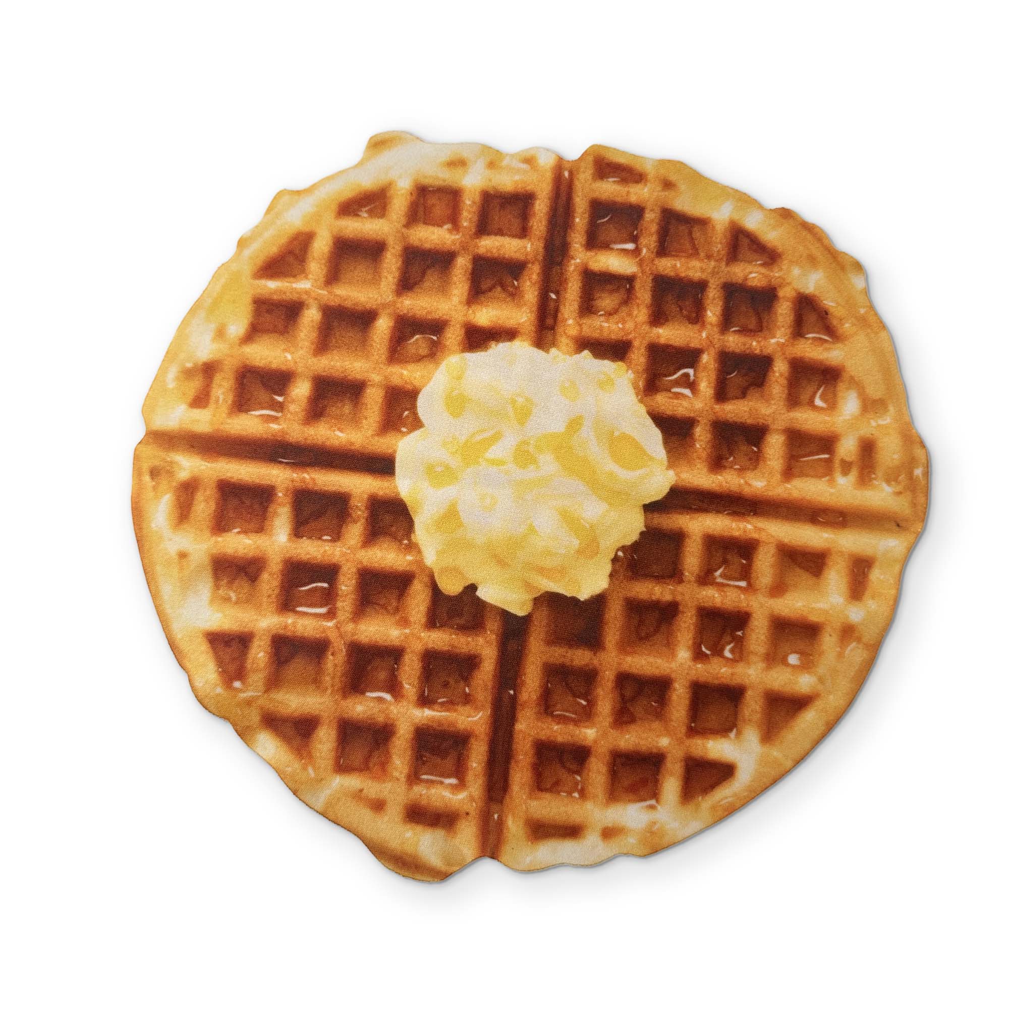 Waffle Shaped Novelty Microfiber Cleaning Cloth