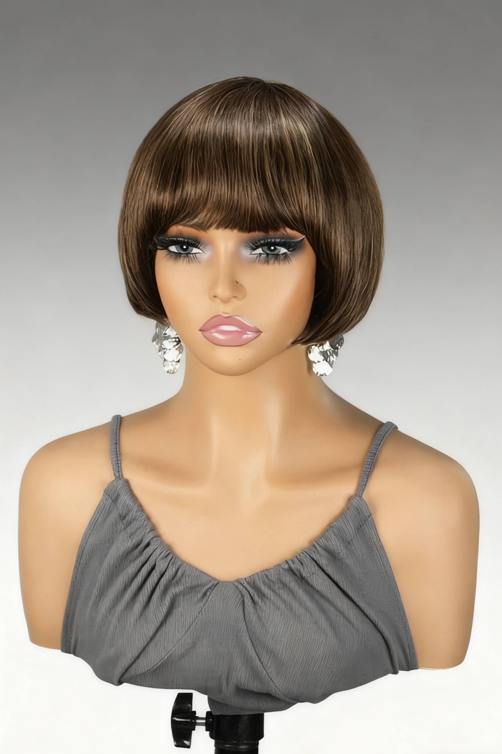 Onime P4/27 Blond Throw On & Go with Bangs Wig Pixie Cut Wig