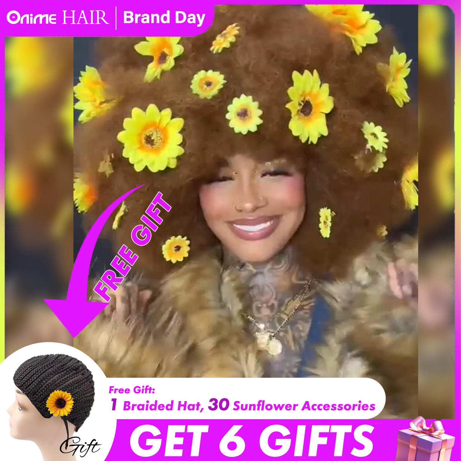 Onimehair™Breathable Cap Onimehair Straight Ultra Natural Minimalist Lace Long Wig with Bangs