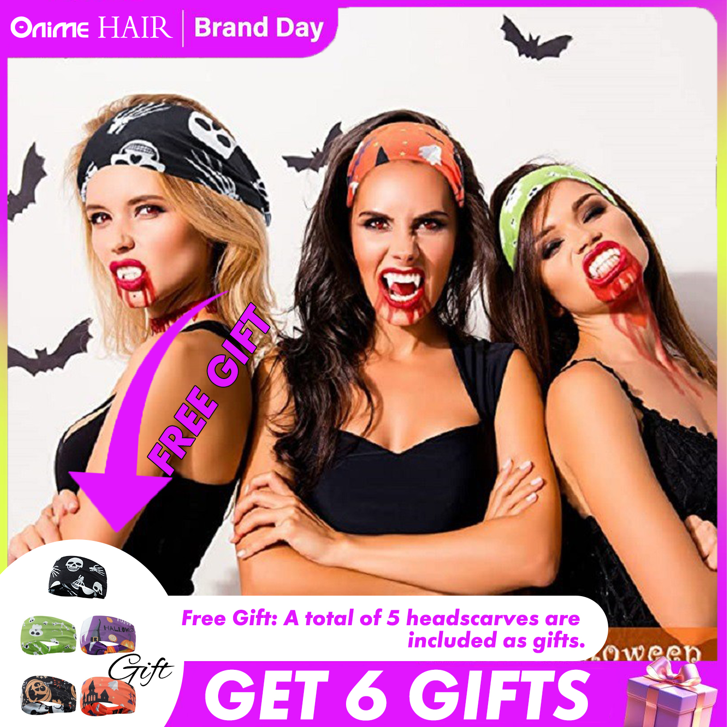 Top 5pcs Halloween Headbands