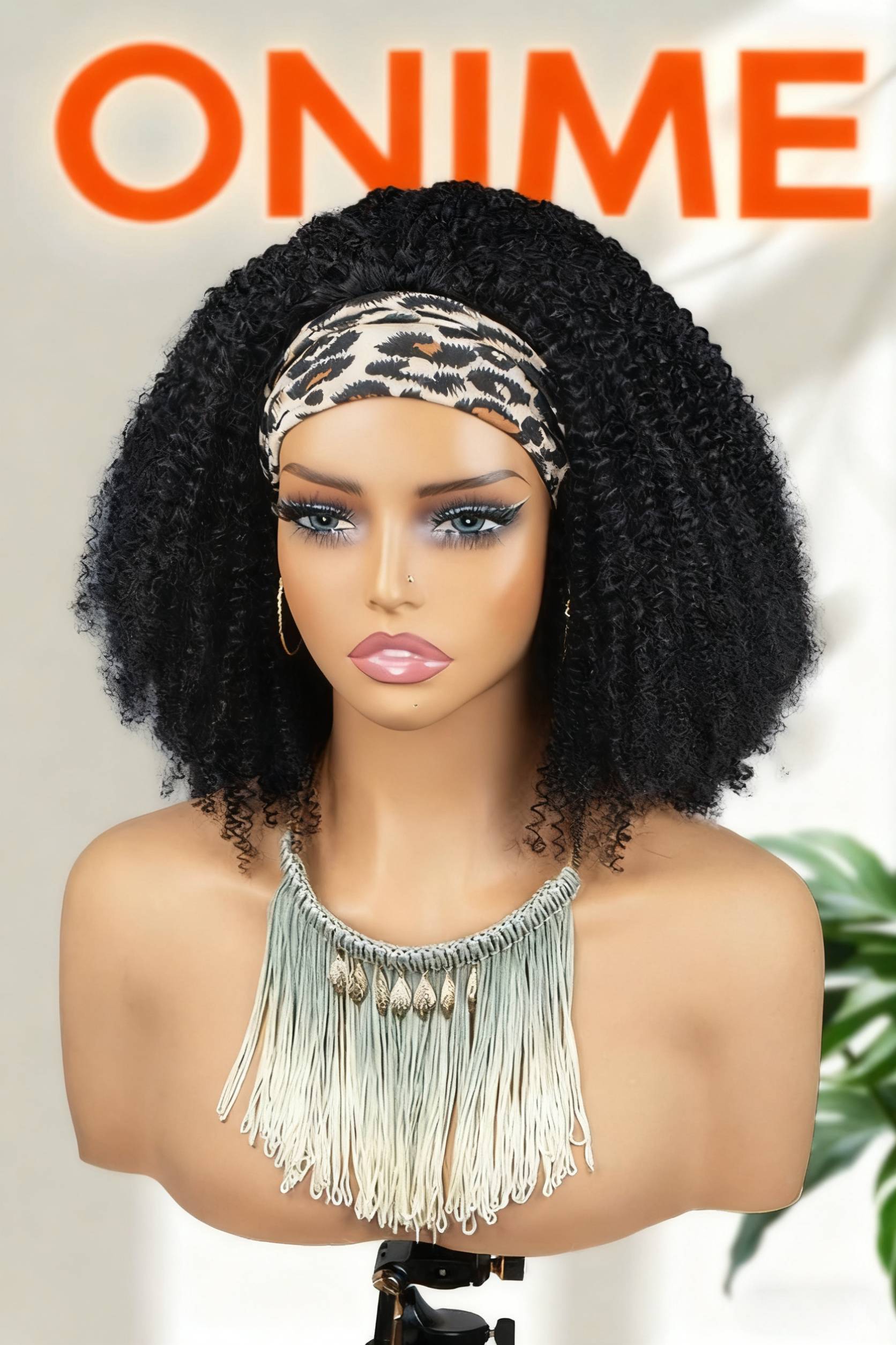 Onime Magic 1/4 Headband Wig Kinky Curly