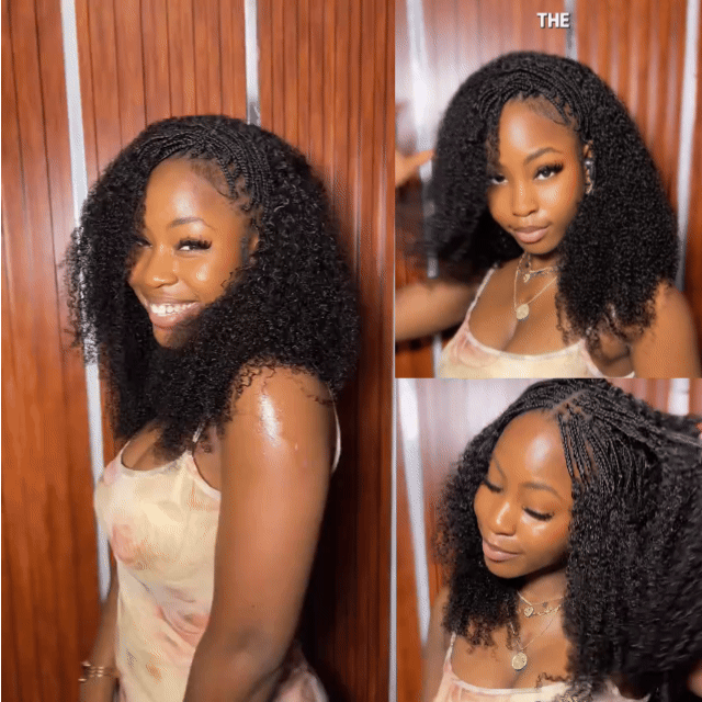 Onime Half Braids Half Sew-In Combo Deal Multi-Textured Kinky Curly Natural Color