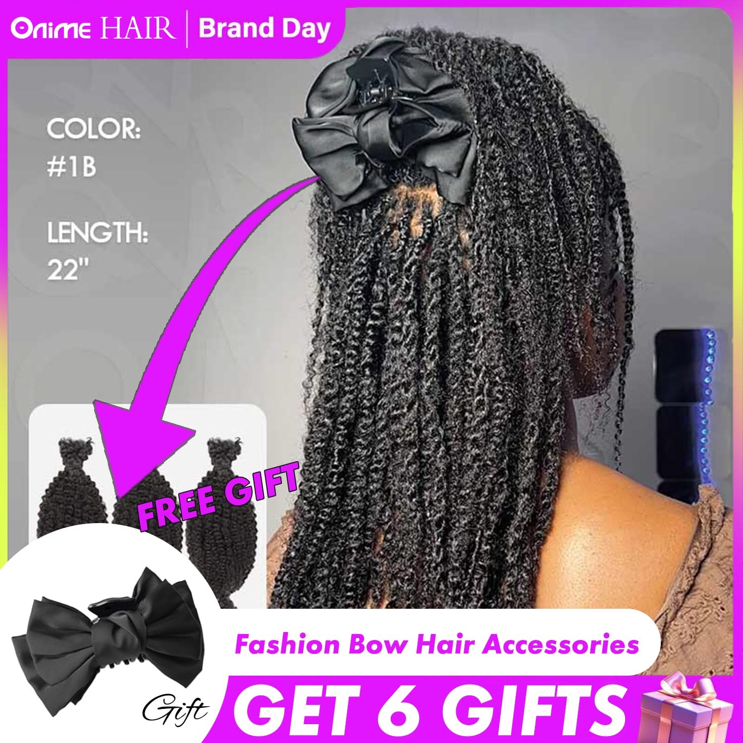 Fashion Bow Hair Accessorion - Onime Hair