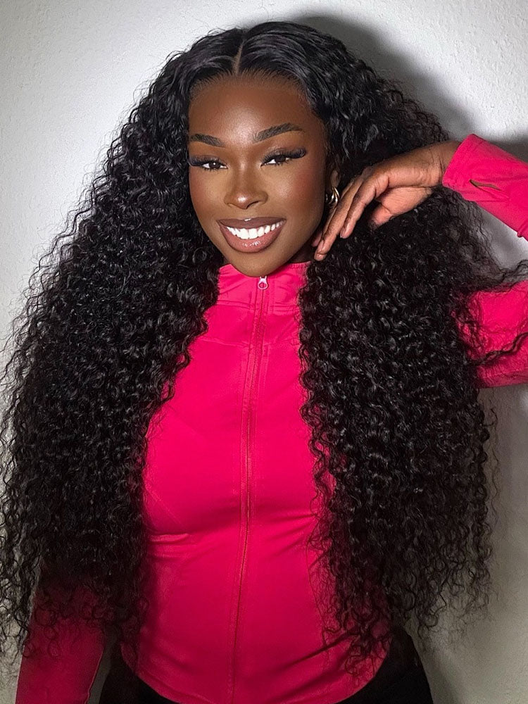 Onimehair™ Pre-bleached onimehair Curly 7x5 Pre-cut HD Lace Wear Go Glueless Wig