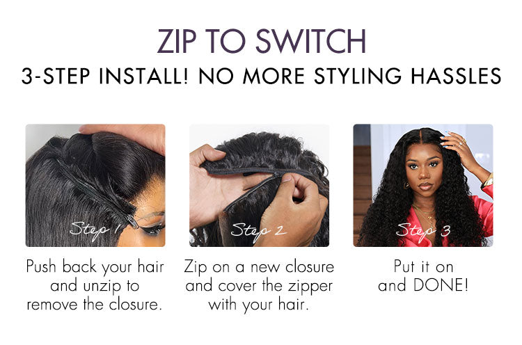 ZIP & GO WIGS | Deep Wave Natural Max Ear-to-Ear 13x5 Frontal HD Lace Wig Buy 1 Get 1 Free Replaceable Top-02