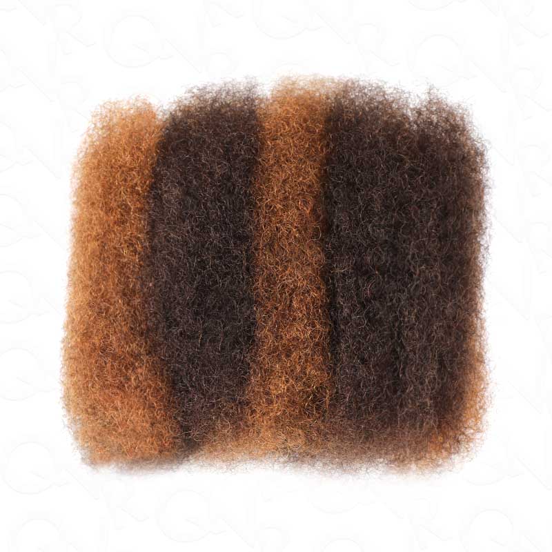 Onimehair™ #P4/30/27 Color Afro Kinky Bulk Human Hair For Braiding Dreadlock Hair - Onime Hair