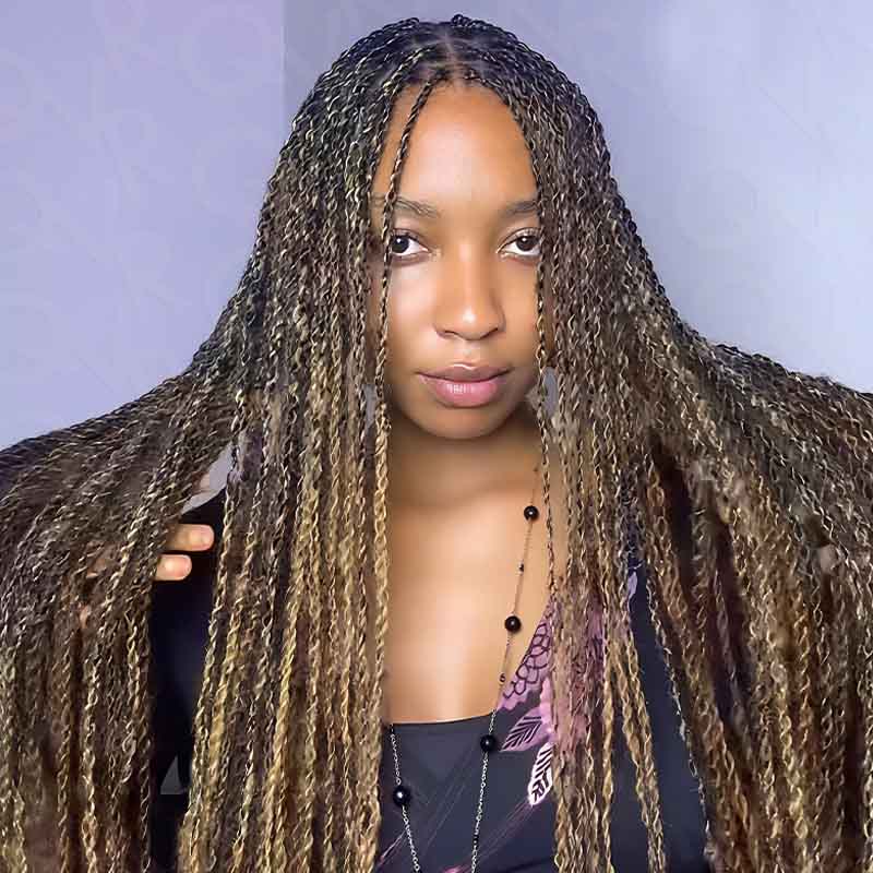 Onimehair™ #P4/30/27 Color Afro Kinky Bulk Human Hair For Braiding Dreadlock Hair - Onime Hair