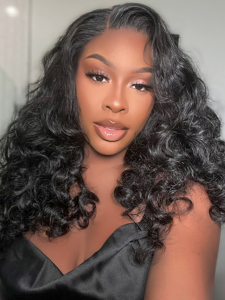 Onimehair™ Ocean Wave Glueless Wear Go Wig Pre-cut HD Lace Wig Pre-plucked