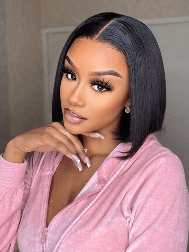 Onimehair™ 13x4 HD Lace Glueless Bob Wigs Wear Go Pre Cut Lace Human Hair Wigs - Onime Hair
