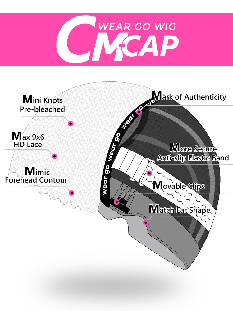 Onimehair™ Pre-cut 9x6 Lace M-cap Wear Go Glueless Mini Knots onimehair Curly Hair HD Lace Front Wig Pre-plucked