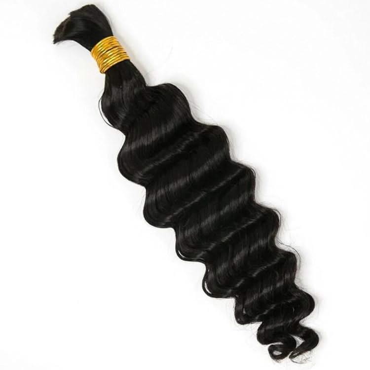 Loose Deep Wave Bulk Human Braiding Hair Extensions Natural Color - Onime Hair